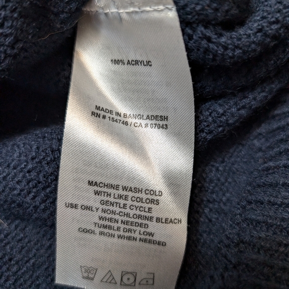 Mountain and Isles Fair Isle Sweater Navy Maroon Nordic Ski Sz M - Picture 5 of 8